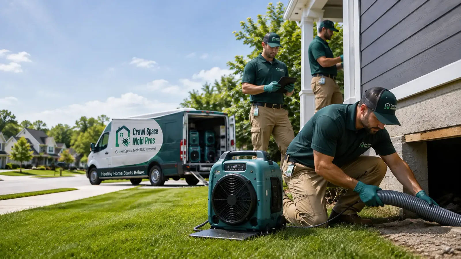 Crawl Space Mold Removal in Madison Lake, MN